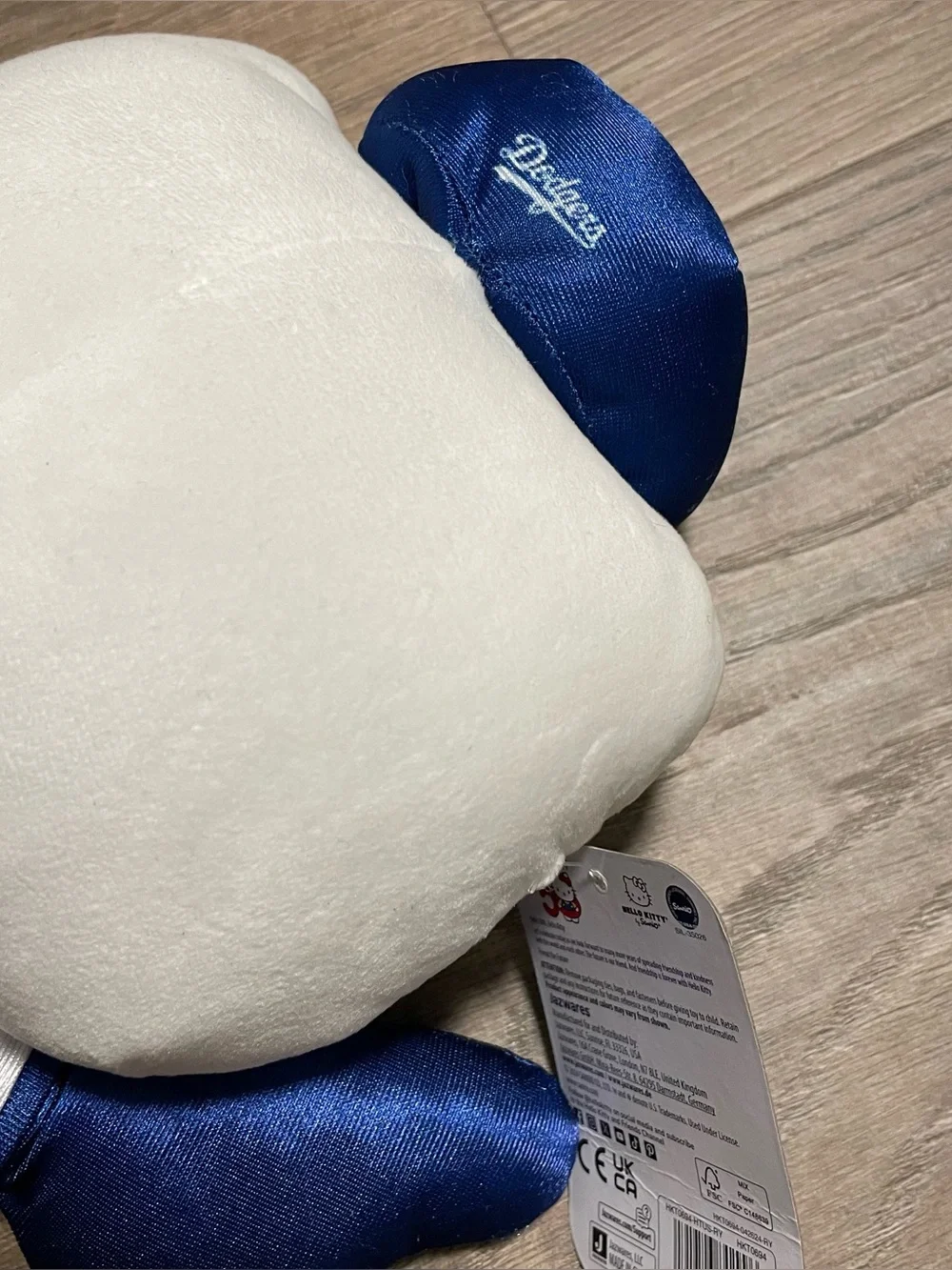 50th Anniversary Los Angeles Dodgers x Hello Kitty Plush Toy NWT - Blue & White